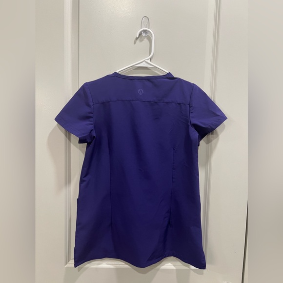 Adar Women's Go-Basic Scrub Set Grape XXS - Picture 3 of 5